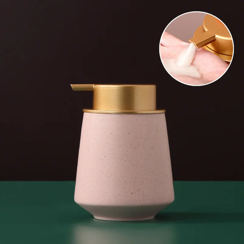 distributeur de savon portable en céramique 400 ml pour soins personnels - vue 15 sur 30