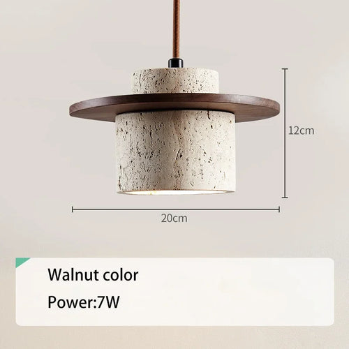lustre en pierre de grotte nordique style wabi-sabi créatif - vue 9 sur 8
