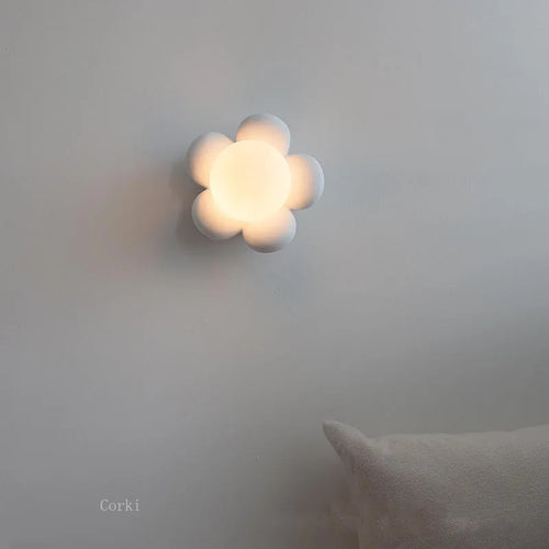 Applique murale LED à fleurs roses et blanches - vue 3 sur 5