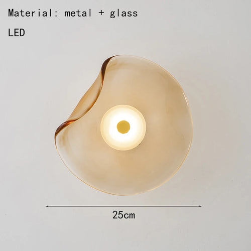 applique murale led art déco en verre pour intérieur élégant