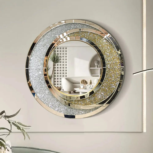 miroir rond de luxe à suspendre pour décoration intérieure - vue 2 sur 6