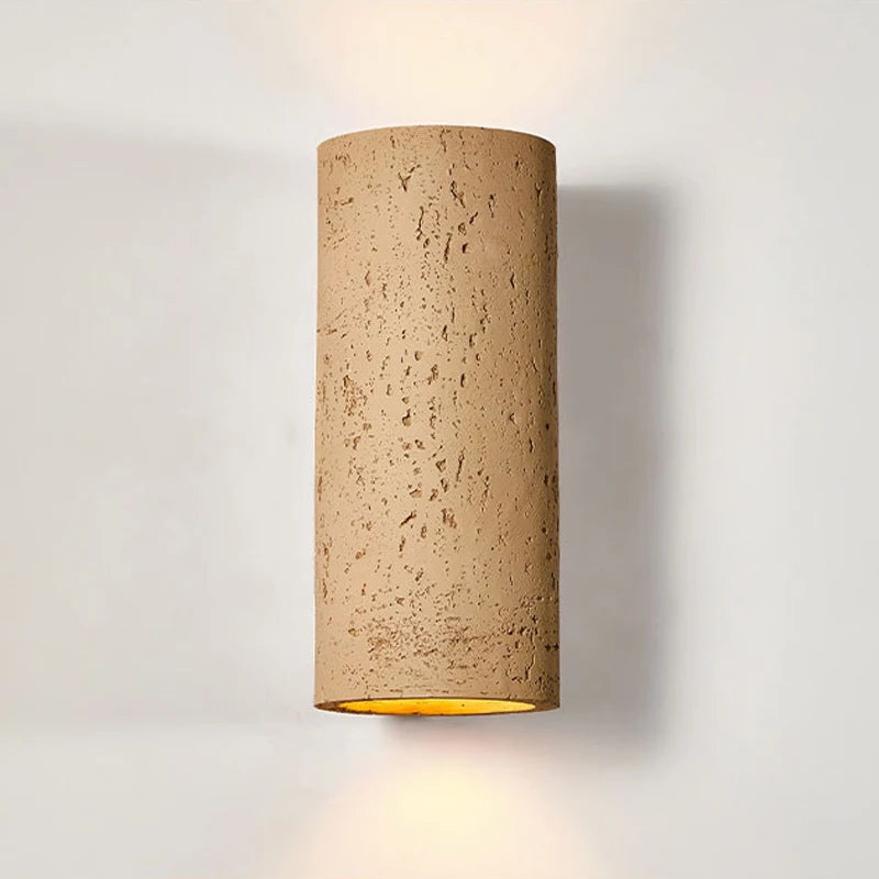 applique murale led en ciment style nostalgique décoration rétro wabi sabi - vue 5 sur 11