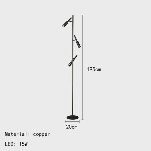 lampadaire minimaliste pour lecture et étude - vue 9 sur 8