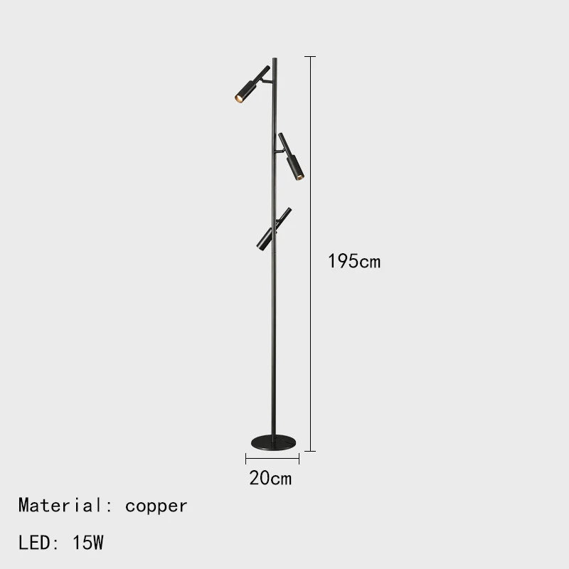 lampadaire minimaliste pour lecture et étude - vue 8 sur 8