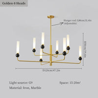 lustre moderne à LED pour décoration intérieure élégante et simple