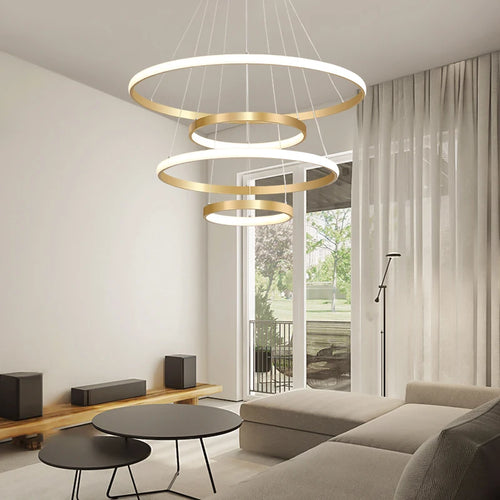 lustre moderne nordique avec télécommande et design épuré - vue 4 sur 30