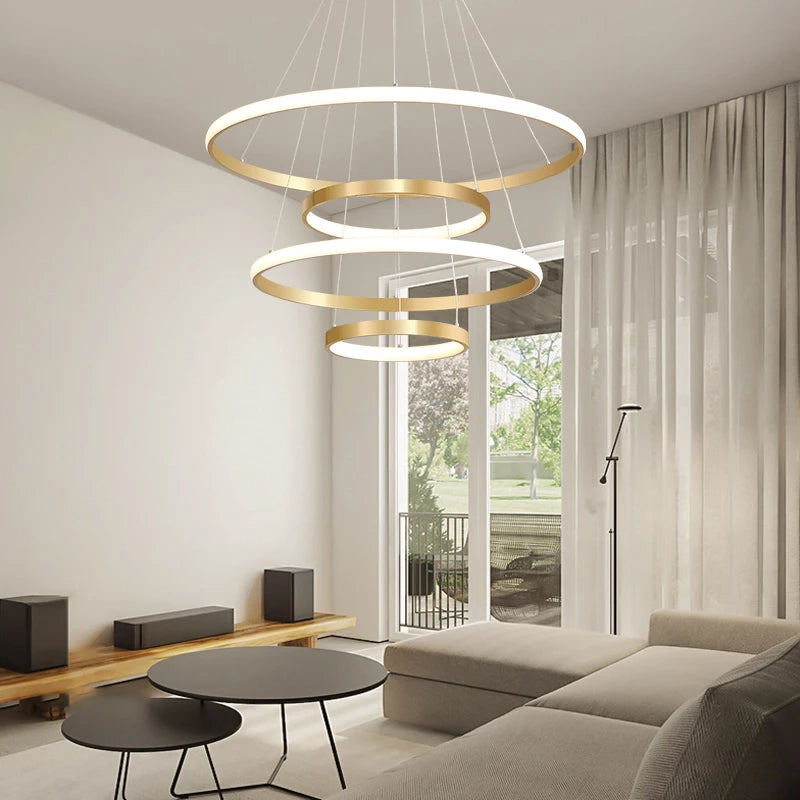 lustre moderne nordique avec télécommande et design épuré - vue 4 sur 30