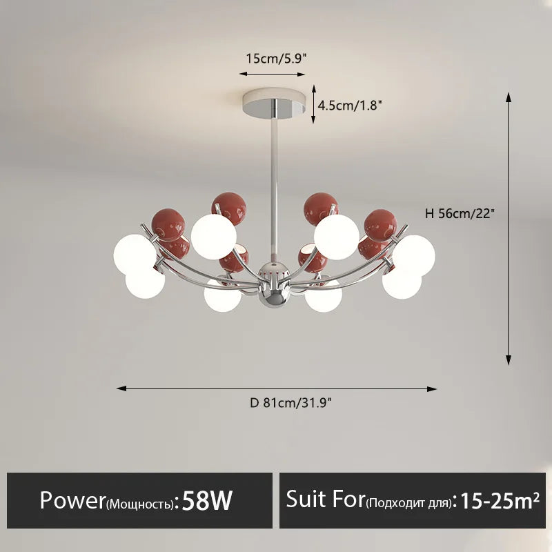 lustre créatif moderne pour décoration de chambre enfant - vue 9 sur 12