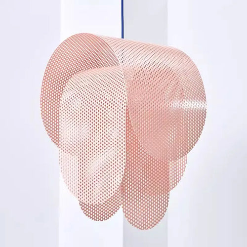 lustre design danois minimaliste en maille de fer - vue 2 sur 5