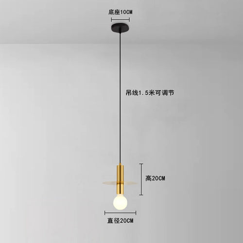 lustre moderne style nordique pour décoration intérieure et extérieure - vue 8 sur 8