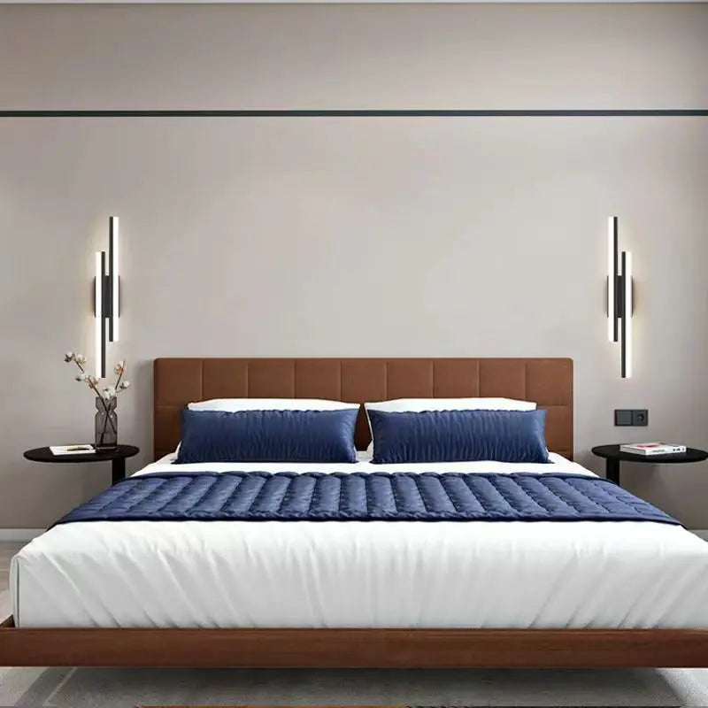 applique murale led verticale de luxe à deux têtes moderne - vue 3 sur 8