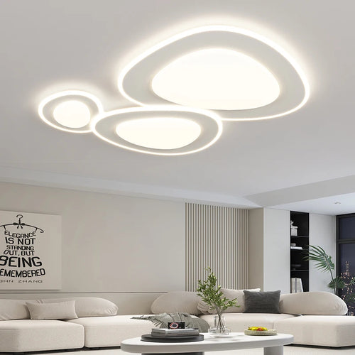 lustre moderne dimmable pour décoration intérieure design élégant - vue 4 sur 11