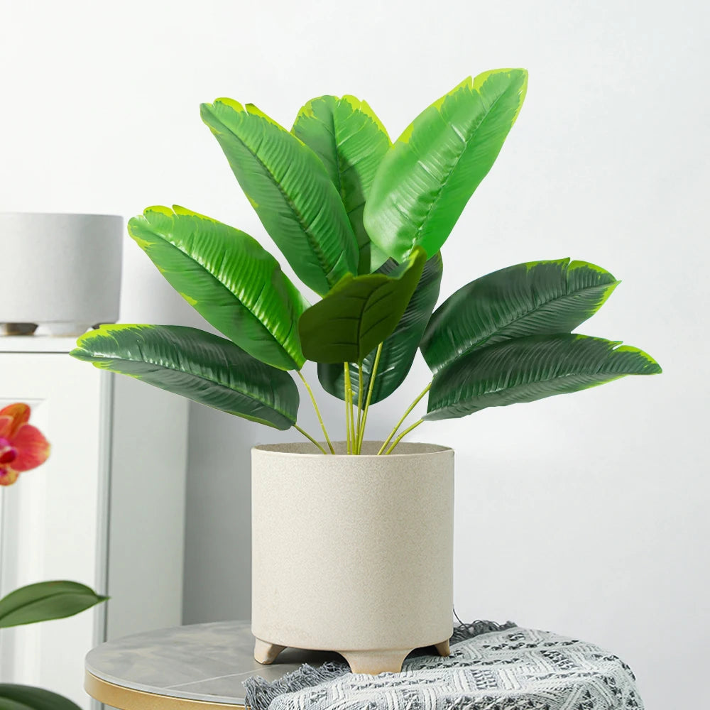 plante artificielle tortue tropicale avec feuilles décoratives pour intérieur - vue 1 sur 8