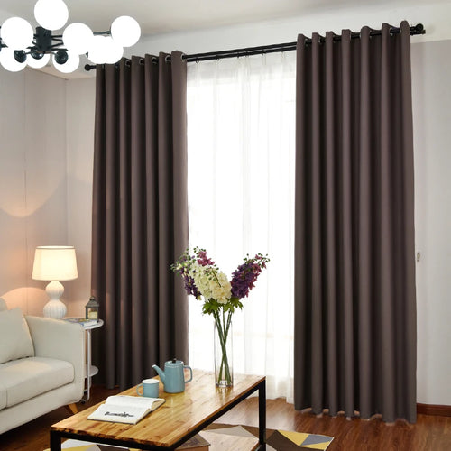 Rideau occultant moderne polyester pour salon et chambre - vue 8 sur 10