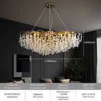 lustre en cristal moderne design pour intérieur élégant