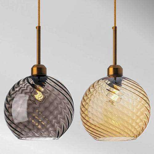 lustre en verre moderne pour bar restaurant hôtel villa - vue 7 sur 23