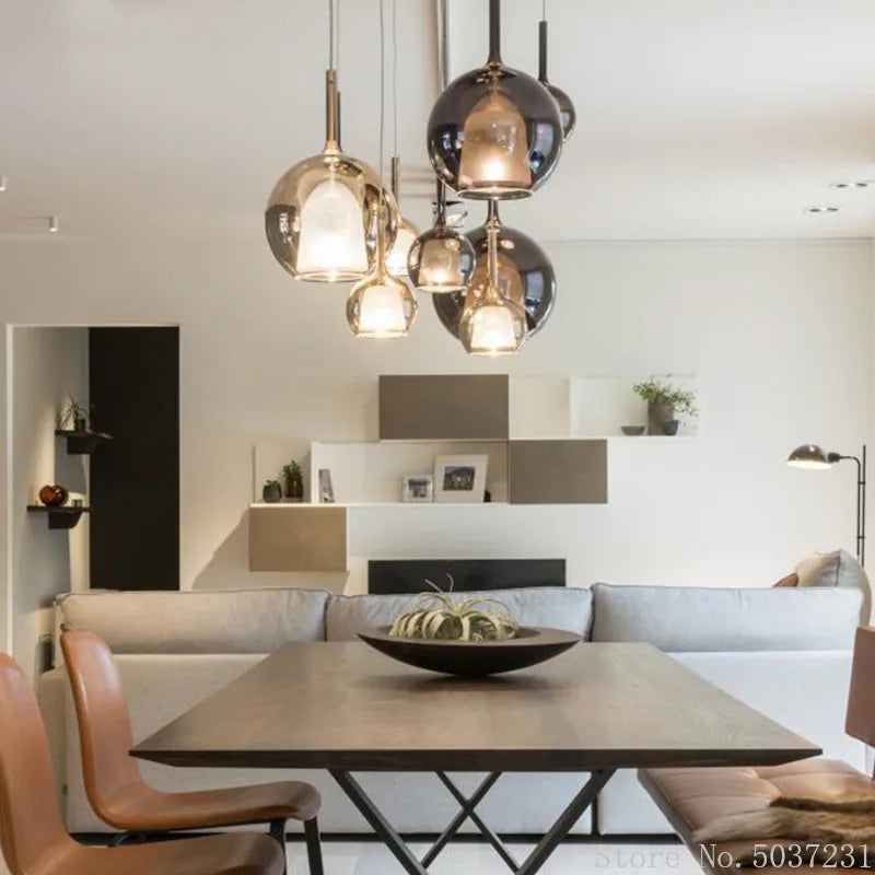 suspension nordiques en verre simple et moderne - vue 3 sur 15