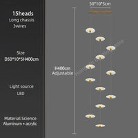 lustre moderne à led pour espaces intérieurs élégants et contemporains