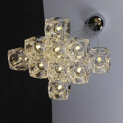 lustre led design pour éclairage intérieur moderne et élégant - vue 3 sur 14