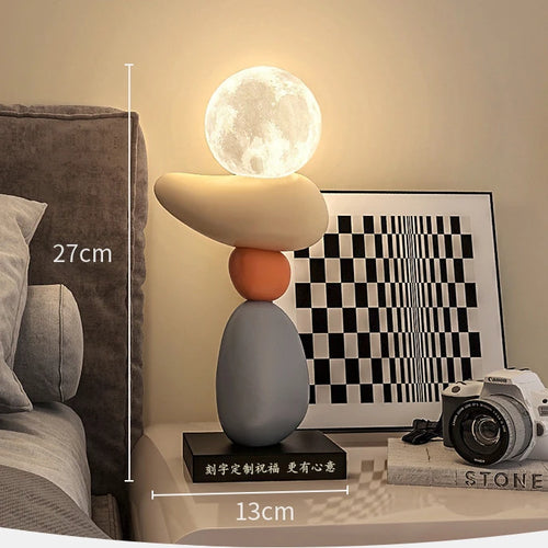 lampe à poser en pierre pour ambiance relaxante et décorative - vue 11 sur 10