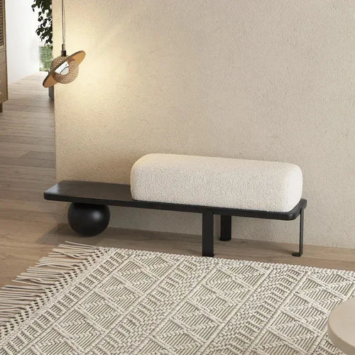 ottoman en bois nordique design simple pour espaces variés - vue 4 sur 10