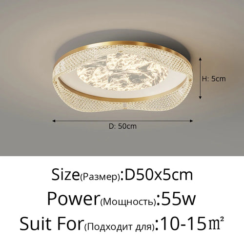 plafonnier moderne en laiton design créatif minimaliste pour intérieur - vue 19 sur 26