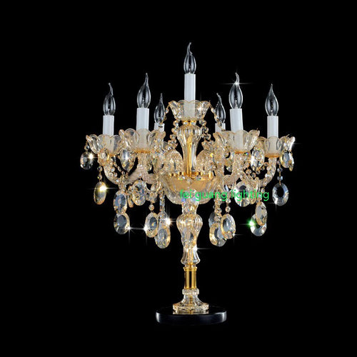 lampe de table en cristal de luxe pour décoration intérieure - vue 4 sur 6