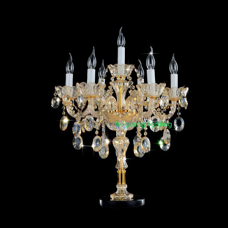 lampe de table en cristal de luxe pour décoration intérieure - vue 3 sur 6