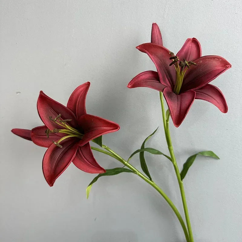 branche de lys artificielle décoration florale pour intérieur - vue 3 sur 11