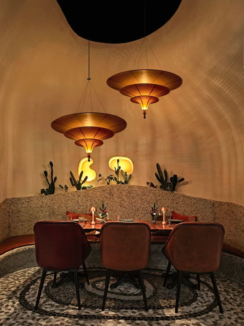 lustre bouddhiste asiatique style wabi sabi pour décoration intérieure - vue 4 sur 7