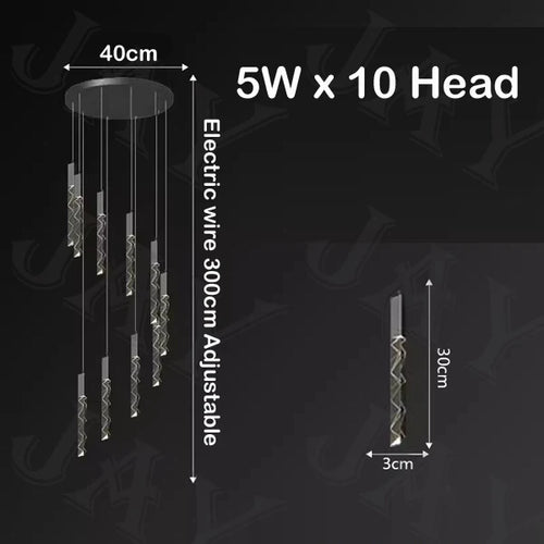 lustre en cristal de luxe à led pour un éclairage élégant - vue 11 sur 17
