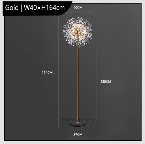 lampadaire led pissenlit de luxe winfordo - vue 11 sur 10