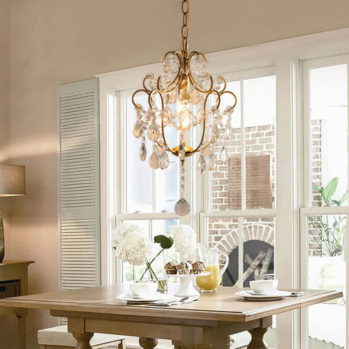 lustre en cristal américain rétro pour décoration intérieure élégante - vue 2 sur 6