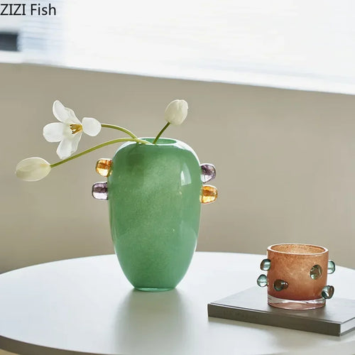 vase en verre créatif pour décoration et arrangement floral - vue 4 sur 10