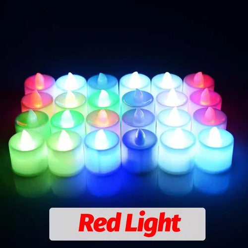 bougies led sans flamme décoration fête mariage noël en forme de cœur - vue 10 sur 14