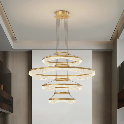 lustre suspendu en acrylique éclairage à led moderne - vue 3 sur 20