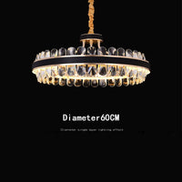 lustre moderne en cristal led winfordo pour décoration intérieure