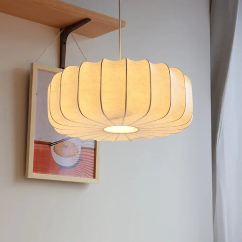 lustre créatif en soie pour éclairage de table rétro chinois - vue 3 sur 6