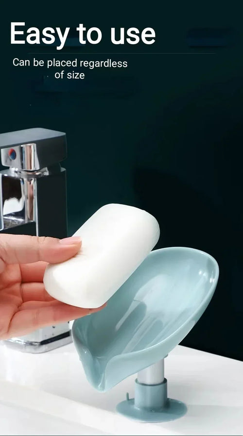 boîte à savon lotus créative avec ventouse pratique - vue 3 sur 6