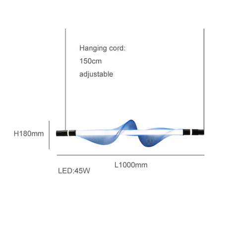 lustre design led acrylique tendance éclairage moderne 2024 - vue 17 sur 18