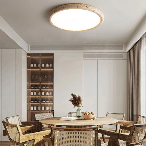 plafonnier led en pierre naturelle style minimaliste - vue 2 sur 7