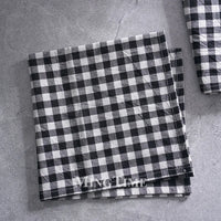 Serviette de table coton motif vichy style campagne