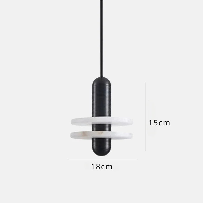suspension en marbre à led design pour intérieur élégant - vue 14 sur 14