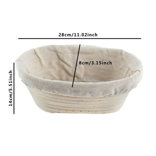 corbeille à pain en rotin panier pour cuisson et fermentation - vue 15 sur 18