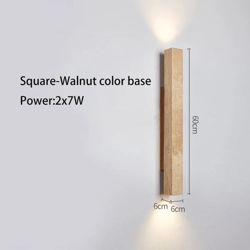 Applique murale longue Led en pierre - vue 16 sur 21