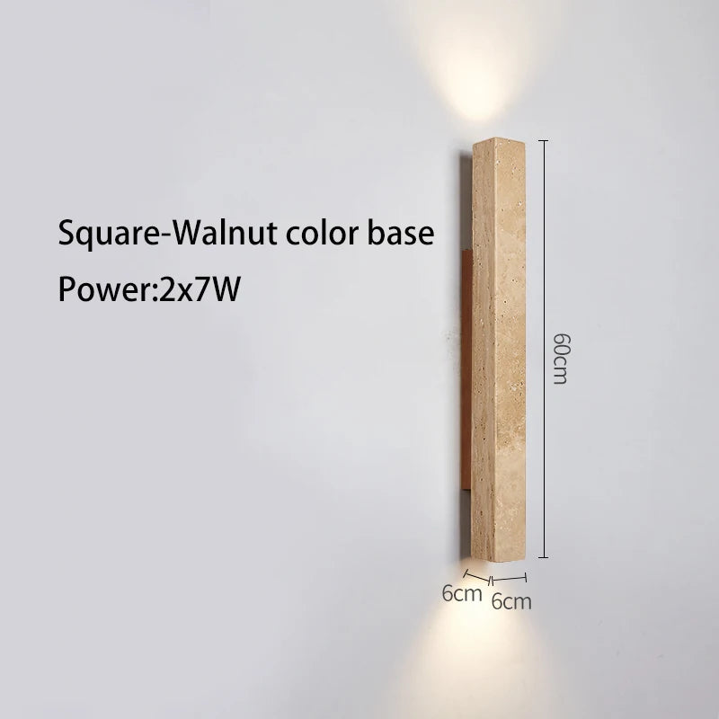 Applique murale longue Led en pierre - vue 15 sur 21