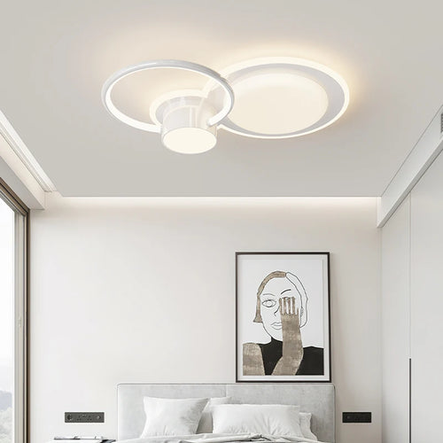 plafonnier led moderne avec anneau créatif pour intérieur décoratif - vue 5 sur 14