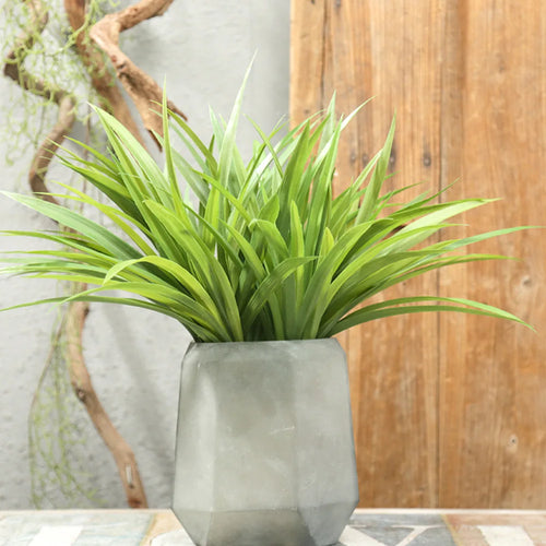 bouquet de plantes artificielles palmier tropical et orchidées décoratives - vue 5 sur 8