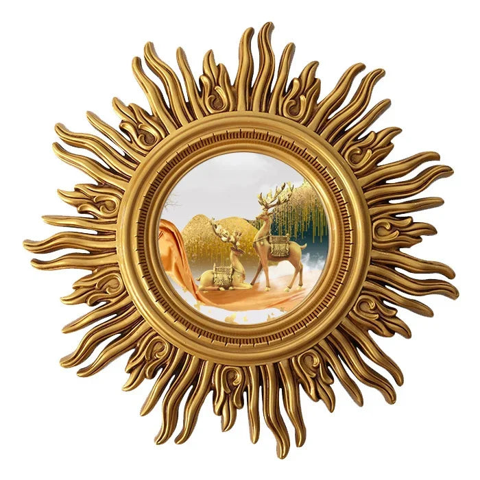 miroir mural décoratif sun apollo art design élégant et unique - vue 13 sur 14