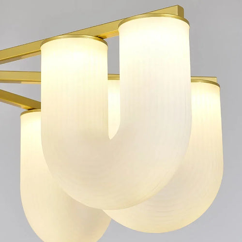 suspension led en acrylique en forme de u suspension décorative - vue 5 sur 10